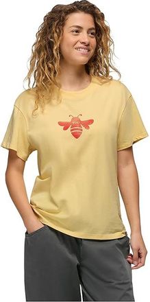 Prana Bee Journeyman Short Sleeve T-Shirts Womens Workout Vanilla Bean : LG (Womens 12-14), Cotton