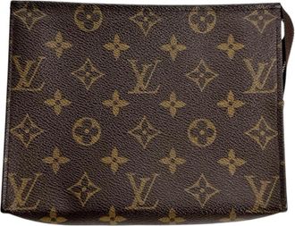 Louis Vuitton Brown Monogram Canvas Pochette Pouch Wash Bag (Pre-Owned)