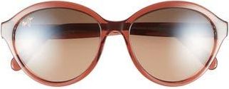 Maui Jim 55mm Round Sunglasses in Brown Brown Bronze at Nordstrom Rack