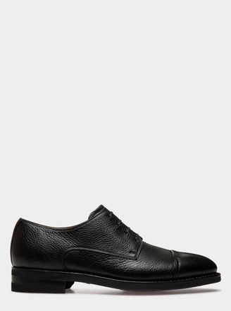 Bally Scribe Un Derby In Deer Leather in Black at Nordstrom, Size 43.5