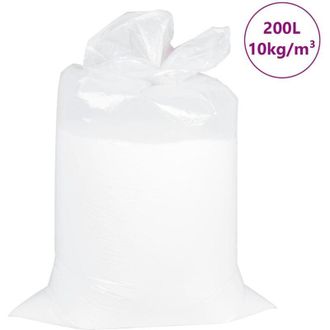 vidaXL Relleno Para Puf Eps 200 L Blanca 10 Kg/m&sup3; Vidaxl