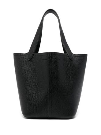 Elisabetta Franchi small logo-charm tote bag - Black