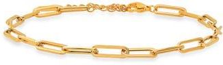 HMY Jewelry Paper Clip Chain Bracelet in Yellow at Nordstrom Rack