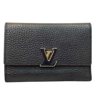 Louis Vuitton Pre-owned Wallets, female, Blue, Size: ONE SIZE Pre-owned Portefeuille Capucines Compact Leather Wallet
