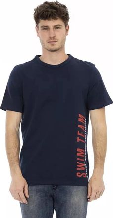 Dirk Bikkembergs Cotton T-Shirt - Heren - T-shirts - Blauw - M - Katoen - Tops