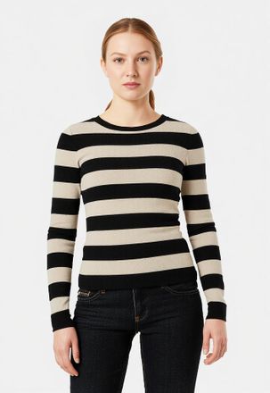 Noisy May Strickpullover »NMJAZ L/S O-NECK KNIT FWD NOOS«