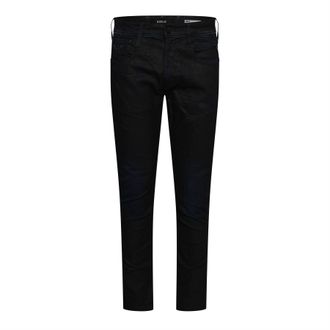 Replay Mens Anbass Slim-Fit Jeans in Blue Cotton - Size 32W/34L