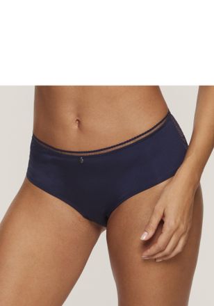 s.Oliver Panty S.OLIVER Pauline, Damen, Gr. 40/42, blau (dunkelblau), Spitze, Obermaterial: 81% Polyamid, 19% Elasthan, Unterhosen Panty, aus feiner Spitze und