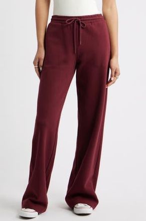 BP. Baggy Wide Leg Sweatpants in Burgundy Tannin at Nordstrom Rack, Size Small