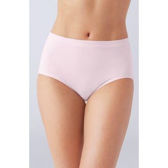 Wacoal Understated Cotton Blend Briefs in Cradle Pink at Nordstrom, Size X-Large