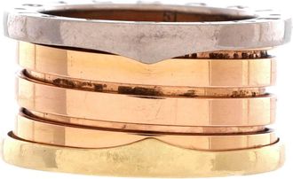 Bulgari B. Zero1 Four Band Ring 18K Tricolor Gold