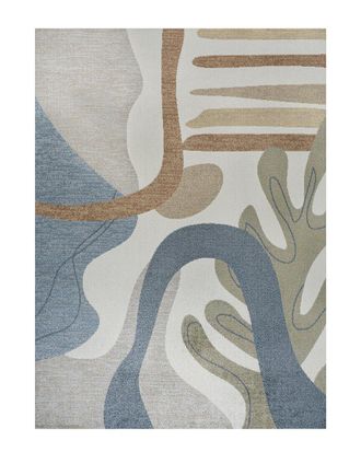 Jonathan Y Designs Jonathan Y Algae Abstract Glam Botanical Machine-Washable Polyester Rug