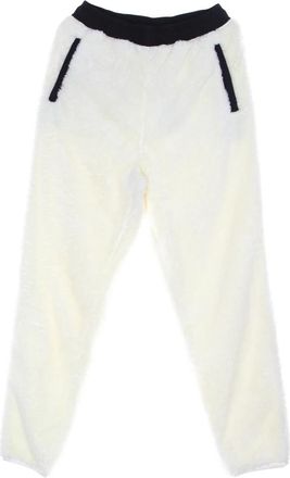 Carhartt Work in Progress Sherpa Sweat Pant Wax/Zwart - Dames - Sweatpants - Wit - S - Polyester - Broeken
