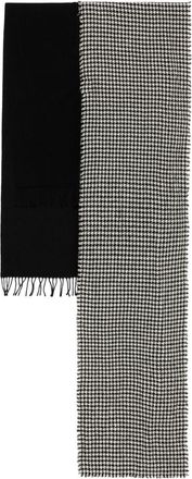 Yohji Yamamoto sciarpa con design patchwork - Nero