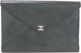 Chanel Pre-owned Vintage Clutch - Dames - Vintage Clutch - Zwart - ONE Size - Vintage
