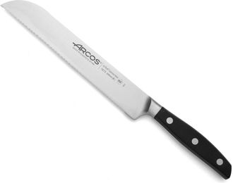 Arcos Cuchillo panero acero inoxidable forjado nitrum 200 mm mango negro