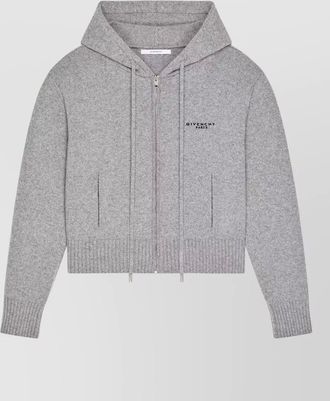 Givenchy cashmere wool zip up cardigan