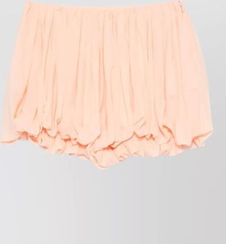 Chlo&eacute; silk pleated bubble-hem mini shorts