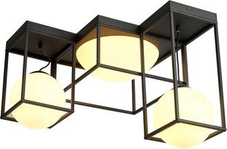 Mantra Inspired Mantra Desigual Semi Empotrar, 5 Luces E27, Negro Mate