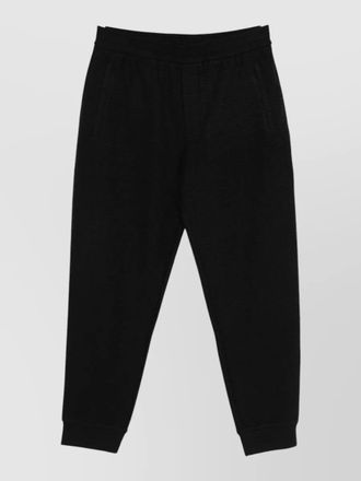 Emporio Armani cotton blend sweatpants textured style pockets