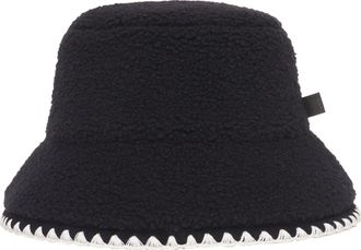 UGG Womens Uggfluff Scalloped Hat, Black, S/M