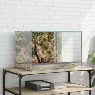 vidaXL vidaXL Terrario con archiviazione Trasparente 60 x 40 x 40 cm Vetro