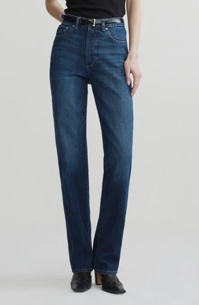 DL1961 Cate Classic Straight HIGHLUXE Jeans in December at Nordstrom, Size 23