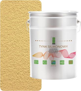 OEM Yeso De Silicona Para Fachadas Exteriores Color Amarillo Lim&oacute;n, 1,5 Mm, Calidad Superior, 25 Kg