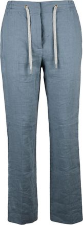 Eleventy Linen Chino Pants - Blue