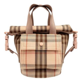 Burberry (WMNS) Burberry Check Printed Tote Bag Archive Beige 8100227