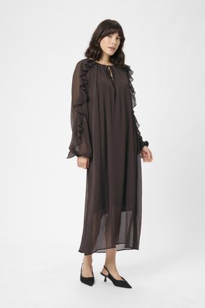 Kaffe Jurk KAmila Jurk A-shape dark brown