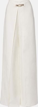 Ralph Lauren Collection Imann pleated linen wide-leg pants
