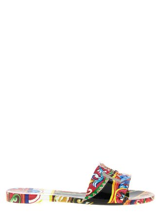 Dolce & Gabbana Multicolor Printed Slides