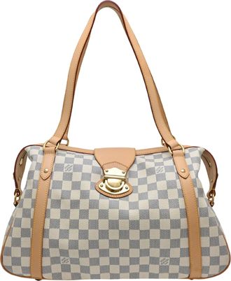 Louis Vuitton White Damier Azur Tote Bag (Pre-Owned)