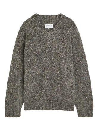 Maison Margiela V-neck sweater - Grigio