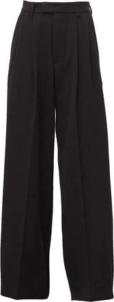 SOEUR Soeur - Tailored Wide Broeken - Dames - Broeken - Zwart - Maat: 2XS Katoen