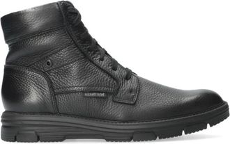 Mephisto Cameron Heren Enkellaars - Heren - Veterlaarzen - Zwart - 47 1/2 EU - Leer - Schoenen