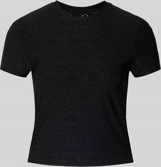 Only Relaxed Fit T-Shirt mit Ausbrenner-Effekt Model SMILLA in Black, Gr&ouml;&szlig;e XL