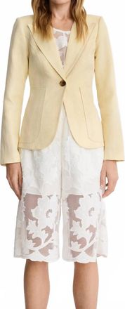 Smythe Patch Pocket Duchess Blazer In Butter