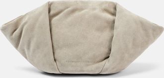 Brunello Cucinelli Clutch Fold-Over Small in suede