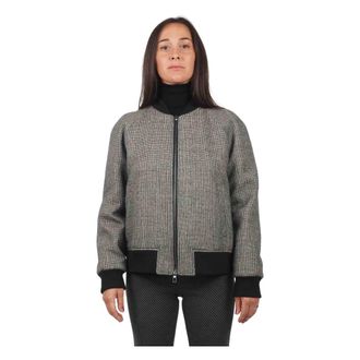 Lardini Dames, Jassen, Grijs, Maat: XS Wol