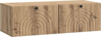 vidaXL Mueble Para Tv De Pared 99 X 41 X 30 Cm Roble Artisan Vidaxl