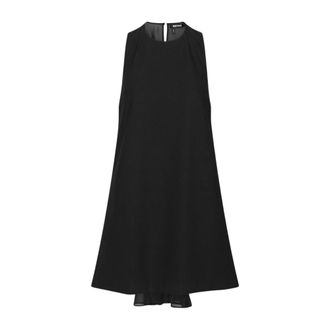 Rotate ROTATE Birger Christensen - Vestido Mini de Crep&eacute; en L&iacute;nea A - Dresses - Mujer - Negro - S