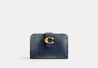 Coach Tabby Wallet In Loved Denim