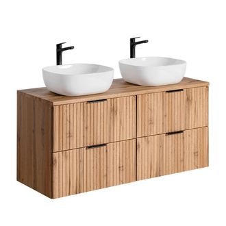 Petits Meubles Mueble lavabo estratificado marr&oacute;n