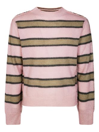 Marni Relaxed Fit Striped Knit Sweater