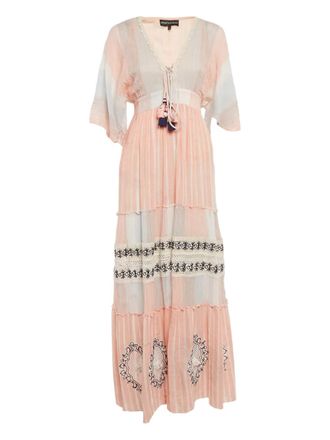 Hemant & Nandita lace tassel maxi dress - Pink