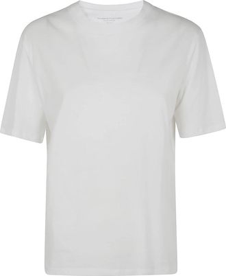 Majestic Filatures Casual Ronde Hals Sweater - Dames - T-shirts - Wit - M - Tops