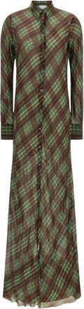 Dries Van Noten Dalima Jurk - Dames - Shirt Kleedjes - Bruin - M - Kleedjes