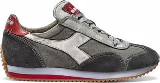 Diadora Stone Washed Heritage Sneakers - Heren - Sneakers - Grijs - 45 1/2 EU - Polyester - Schoenen
